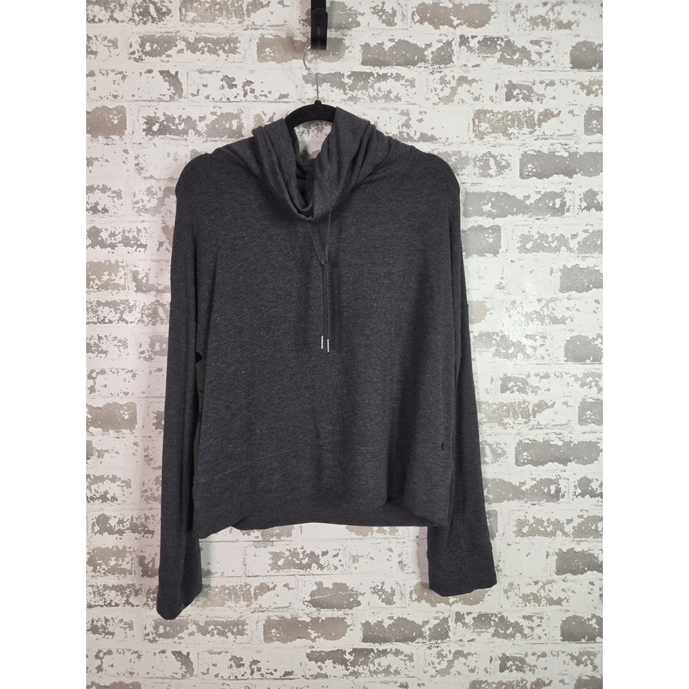 Ugg Sweatshirt Size Large Gray Cowl Neck Loungewear Cropped Cozy